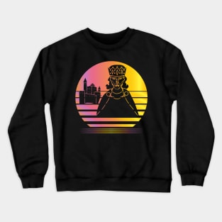 Architects of the West Kingdom Synthwave - Board Game Inspired Graphic - Tabletop Gaming  - BGG Crewneck Sweatshirt